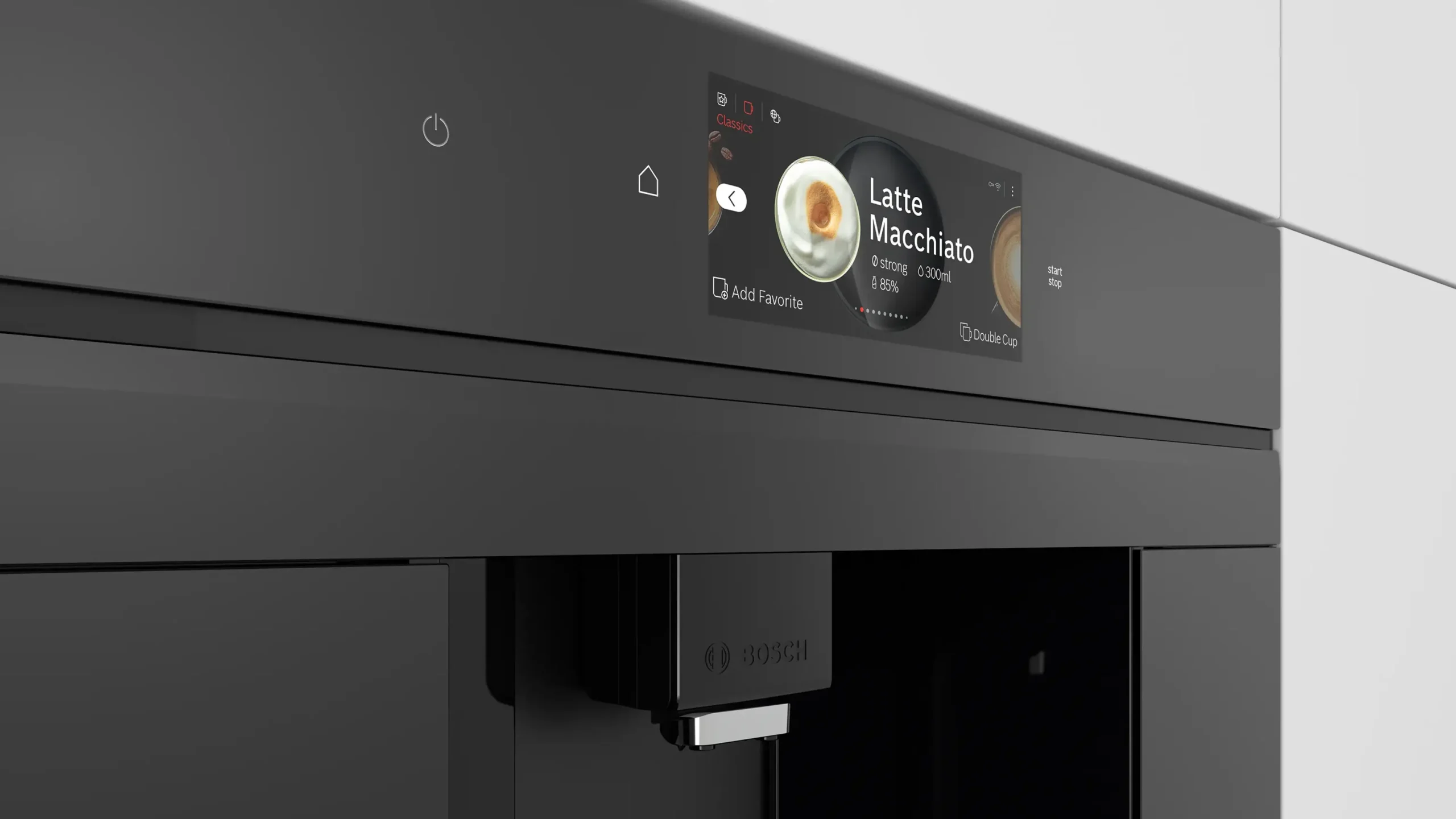 Serie 8 Inbouw koffie volautomaat Zwart