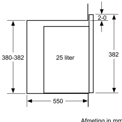 Serie 4 Inbouwmagnetron met grill Zwart