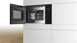 Serie 4 Inbouwmagnetron met grill Zwart