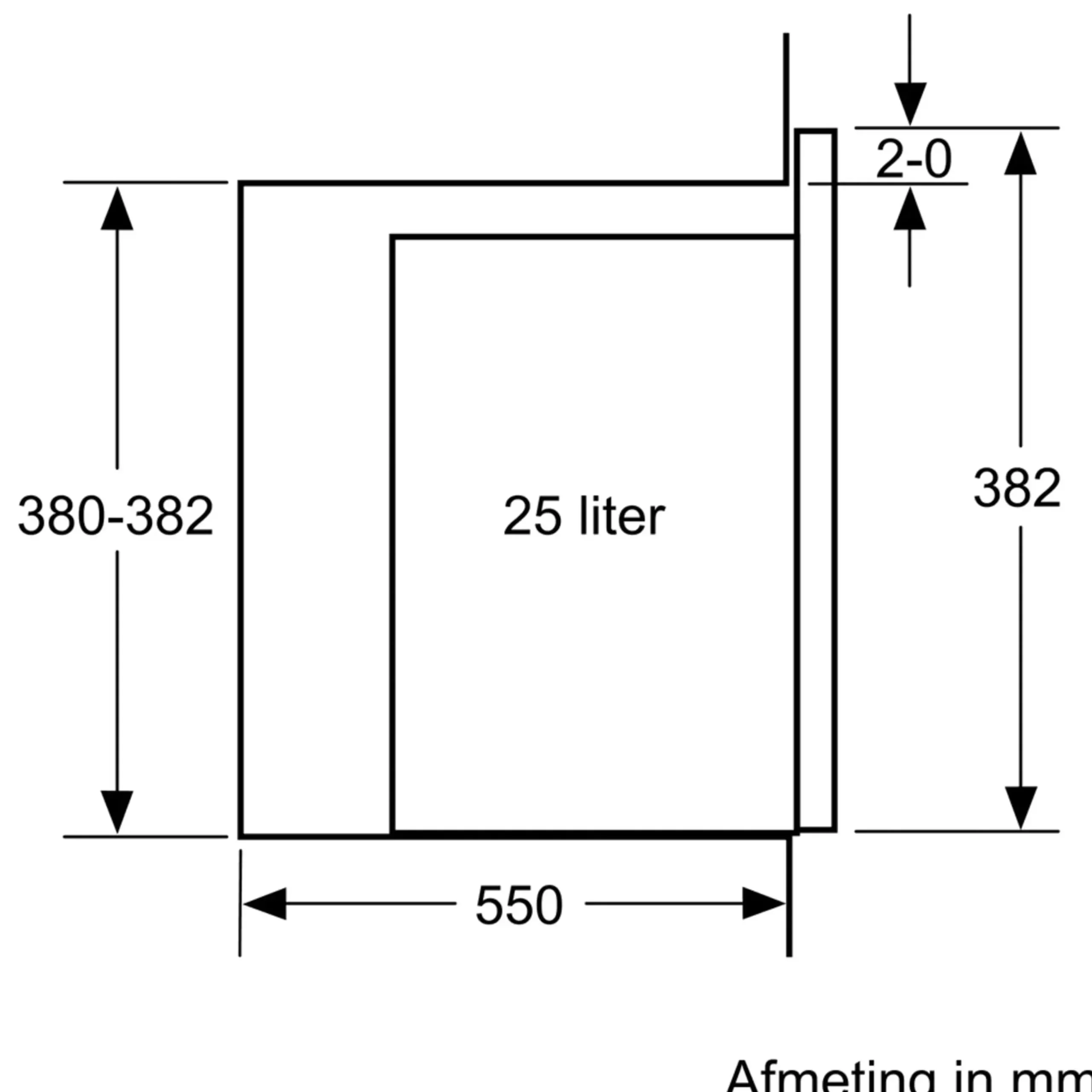 Serie 6 Inbouwmagnetron RVS