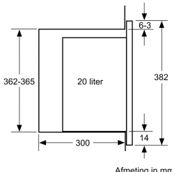 Serie 4 Inbouwmagnetron Zwart
