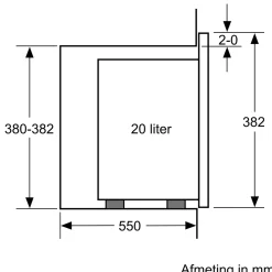 Serie 4 Inbouwmagnetron Zwart