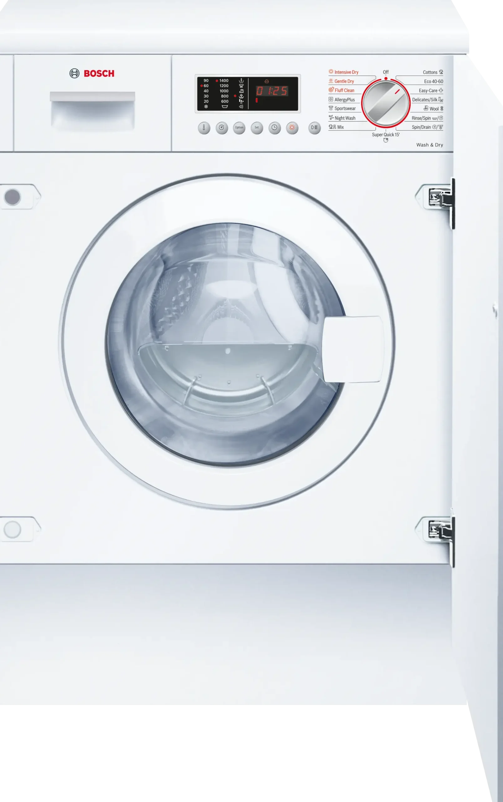Serie 6 Inbouw was-droogcombinatie 7/4 kg