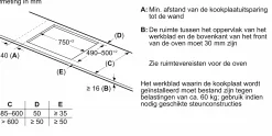 Serie 6 Inductiekookplaat 80 cm