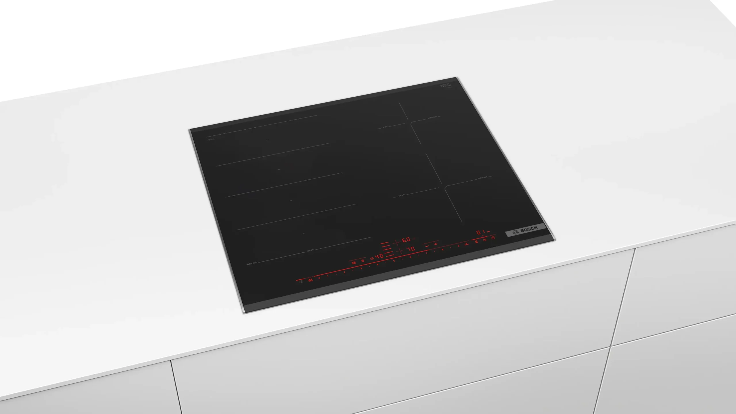 Serie 8 Inductiekookplaat 60 cm opbouwmontage met rand