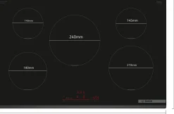 Serie 6 Inductiekookplaat 80 cm opbouwmontage zonder rand