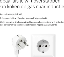 Serie 2 Inductiekookplaat 60 cm opbouwmontage zonder rand