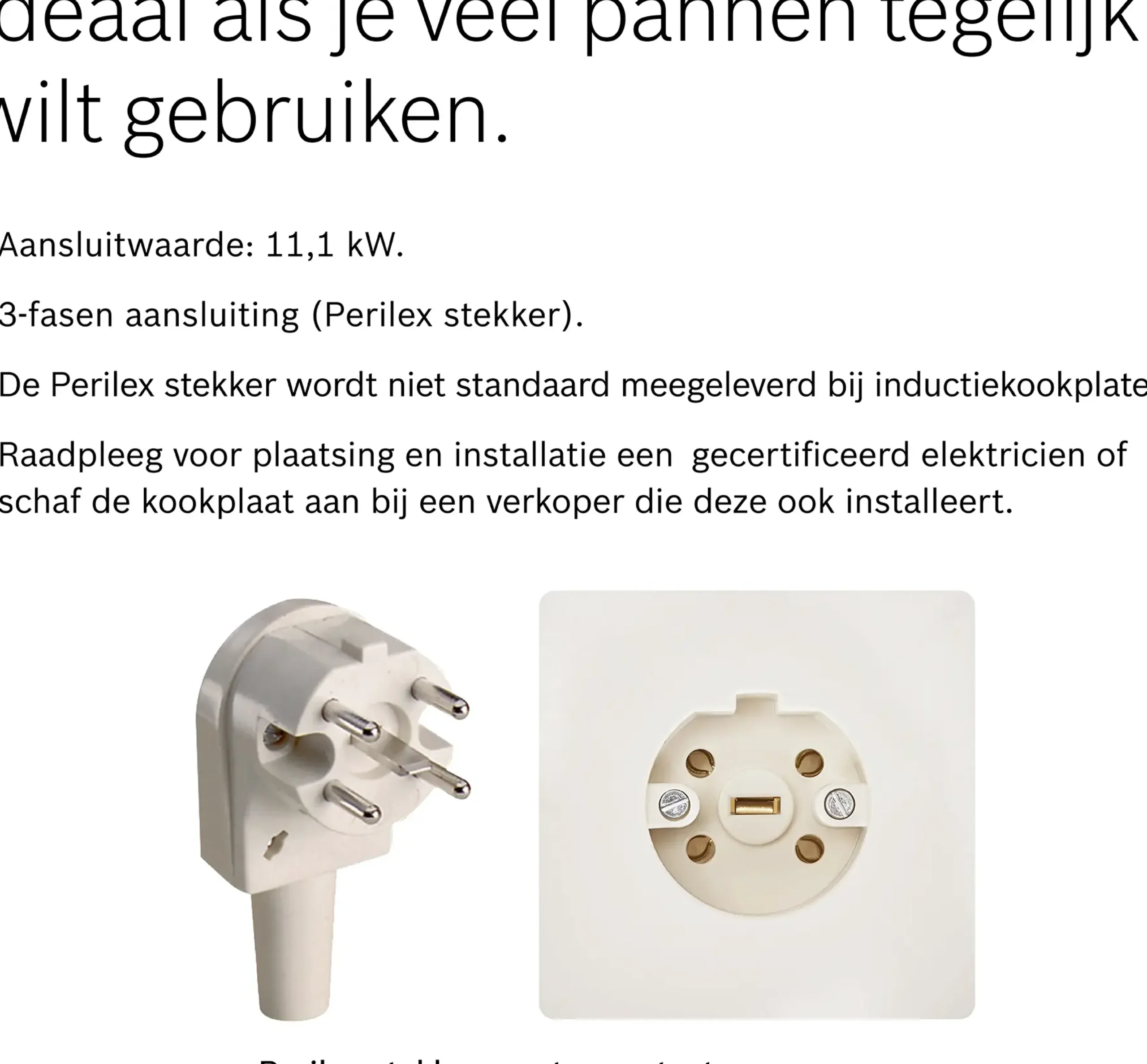 Serie 8 Inductiekookplaat 90 cm opbouwmontage met rand