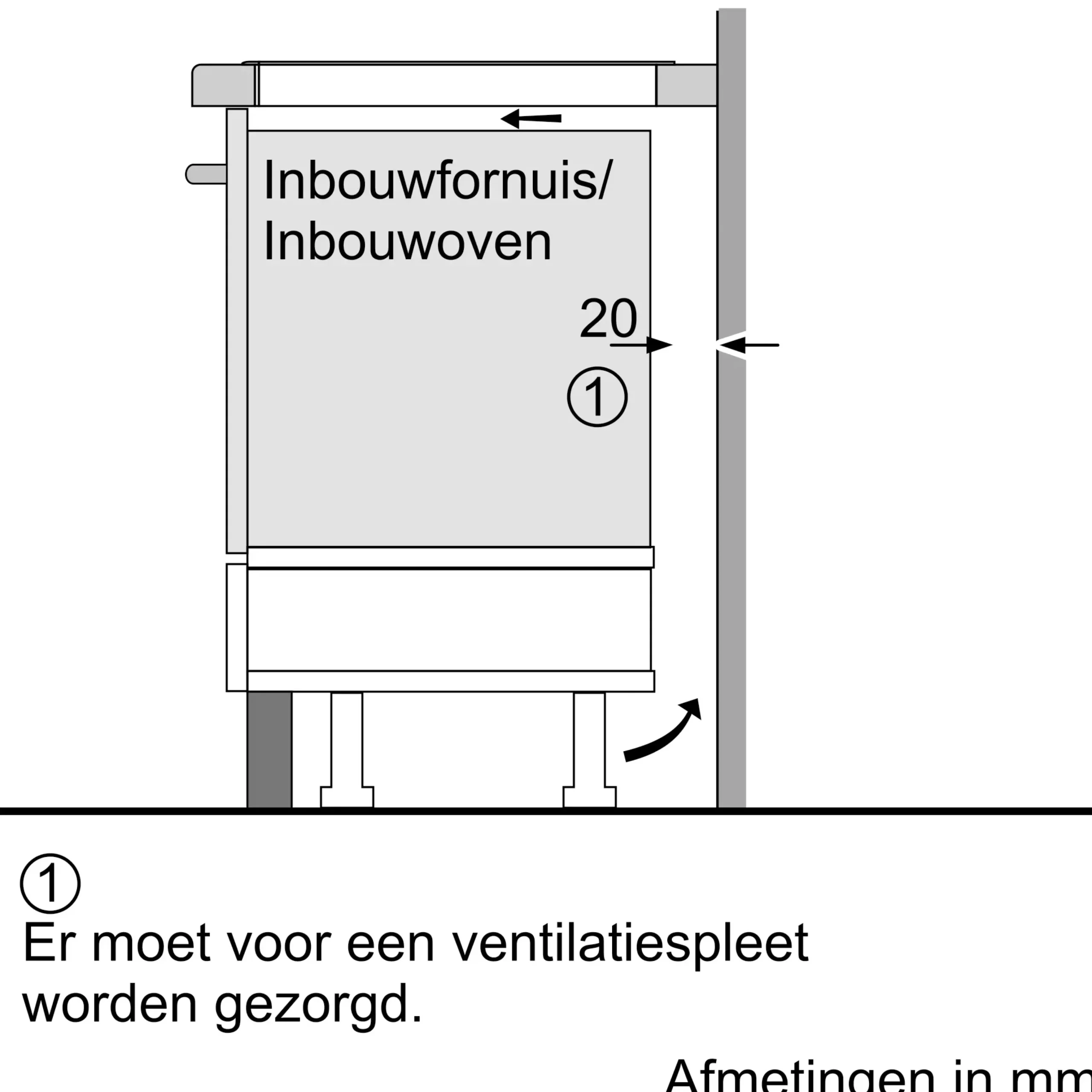 Serie 8 Inductiekookplaat 90 cm opbouwmontage met rand