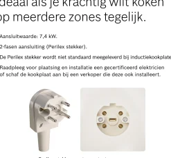 Serie 6 Inductiekookplaat 60 cm opbouwmontage met rand