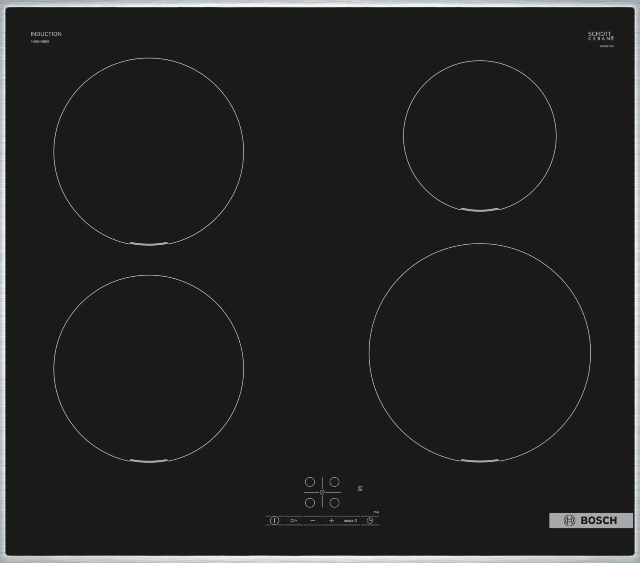 Serie 4 Inductiekookplaat 60 cm opbouwmontage met rand
