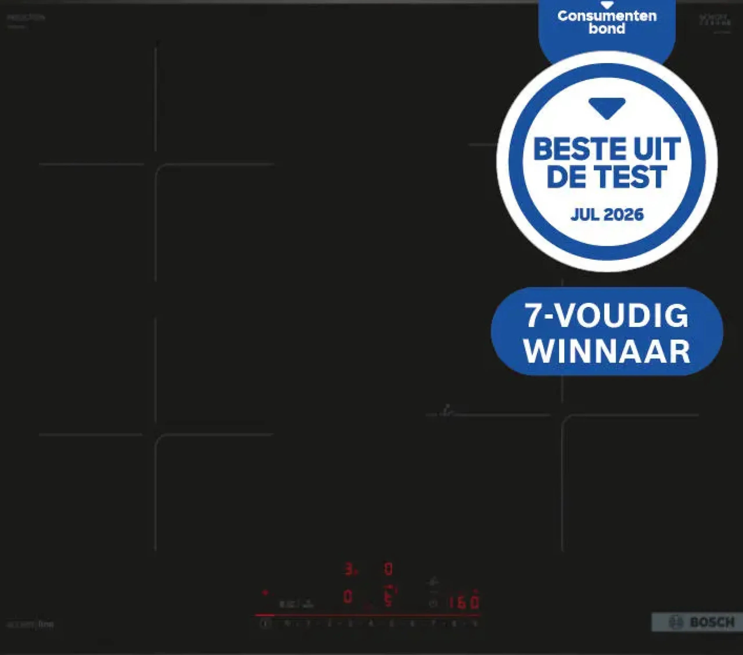 Serie 6 Inductiekookplaat 60 cm opbouwmontage met rand