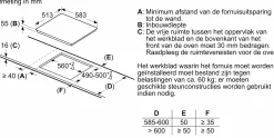 Serie 4 Inductiekookplaat 60 cm opbouwmontage met rand