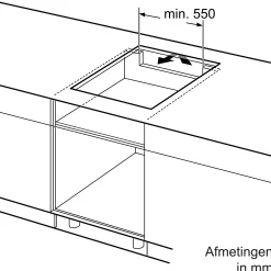 Serie 4 Inductiekookplaat 60 cm opbouwmontage zonder rand