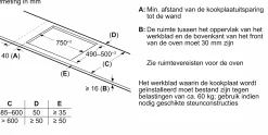 Serie 6 Inductiekookplaat 80 cm opbouwmontage zonder rand
