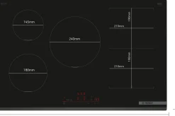 Serie 6 Inductiekookplaat 80 cm opbouwmontage zonder rand