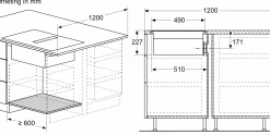 Serie 8 Inductiekookplaat met afzuiging 80 cm