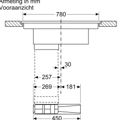Serie 8 Inductiekookplaat met afzuiging 80 cm