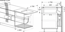 Serie 8 Inductiekookplaat met afzuiging 80 cm