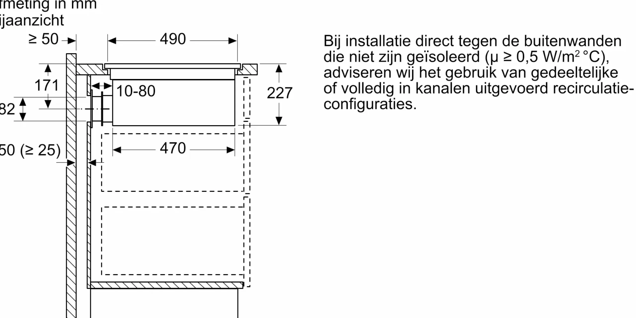 Serie 8 Inductiekookplaat met afzuiging 80 cm