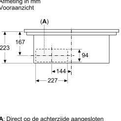 Serie 6 Inductiekookplaat met afzuiging 60 cm opbouwmontage met rand