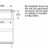 Serie 6 Inductiekookplaat met afzuiging 70 cm opbouwmontage zonder rand