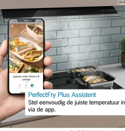Serie 6 Inductiekookplaat met afzuiging 80 cm verzonken montage