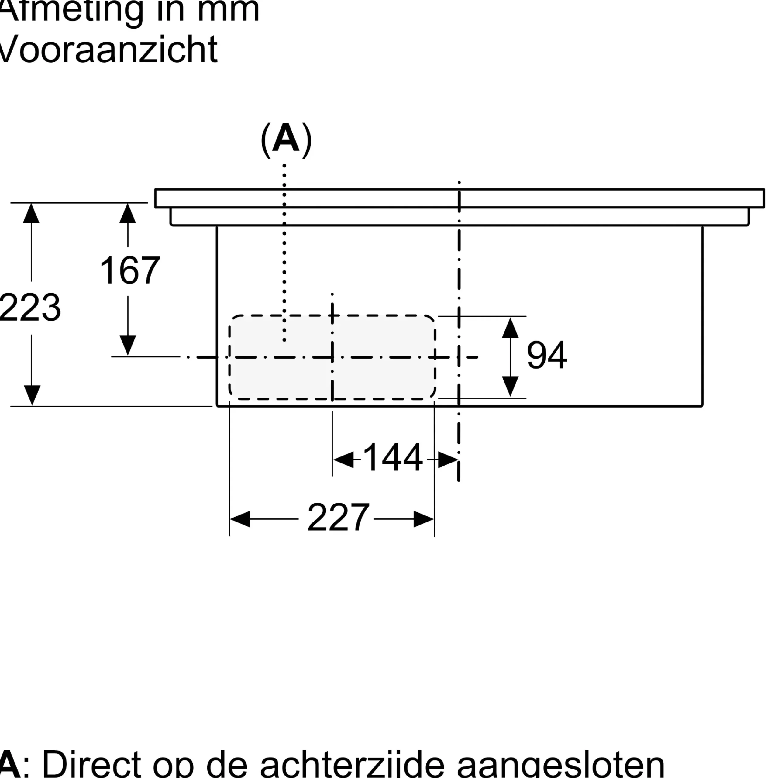 Serie 4 Inductiekookplaat met afzuiging 60 cm