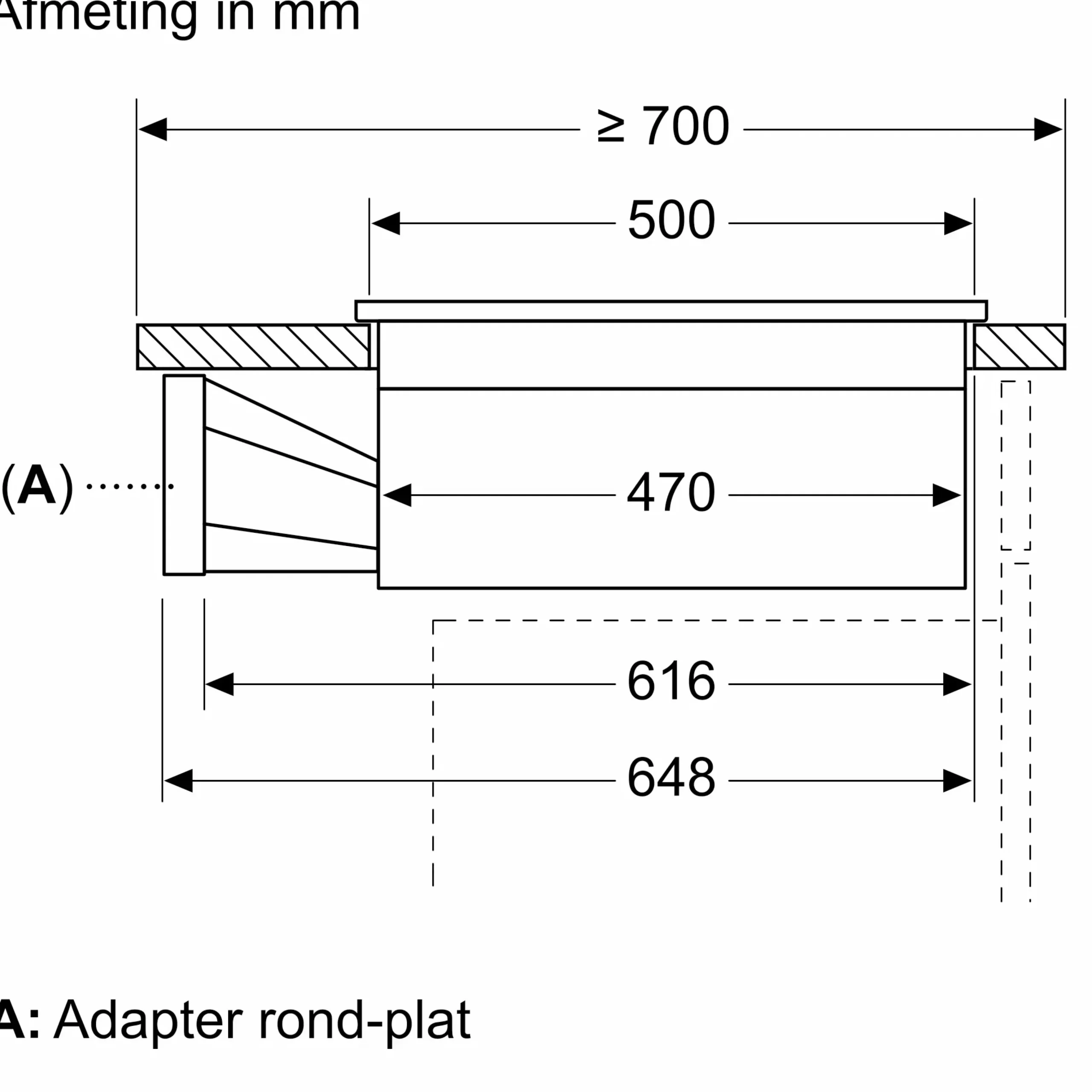 Serie 4 Inductiekookplaat met afzuiging 60 cm