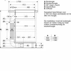 Serie 4 Inductiekookplaat met afzuiging 80 cm