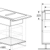 Serie 8 Inductiekookplaat met afzuiging 80 cm opbouwmontage met rand