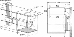 Serie 8 Inductiekookplaat met afzuiging 80 cm