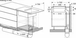 Serie 8 Inductiekookplaat met afzuiging 80 cm