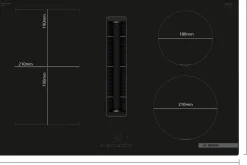 Serie 4 Inductiekookplaat met afzuiging 80 cm opbouwmontage zonder rand