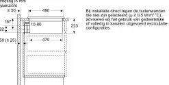 Serie 6 Inductiekookplaat met afzuiging 80 cm