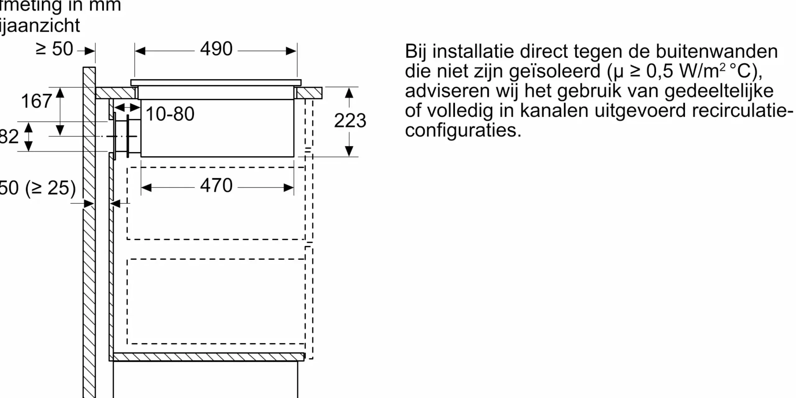 Serie 6 Inductiekookplaat met afzuiging 80 cm