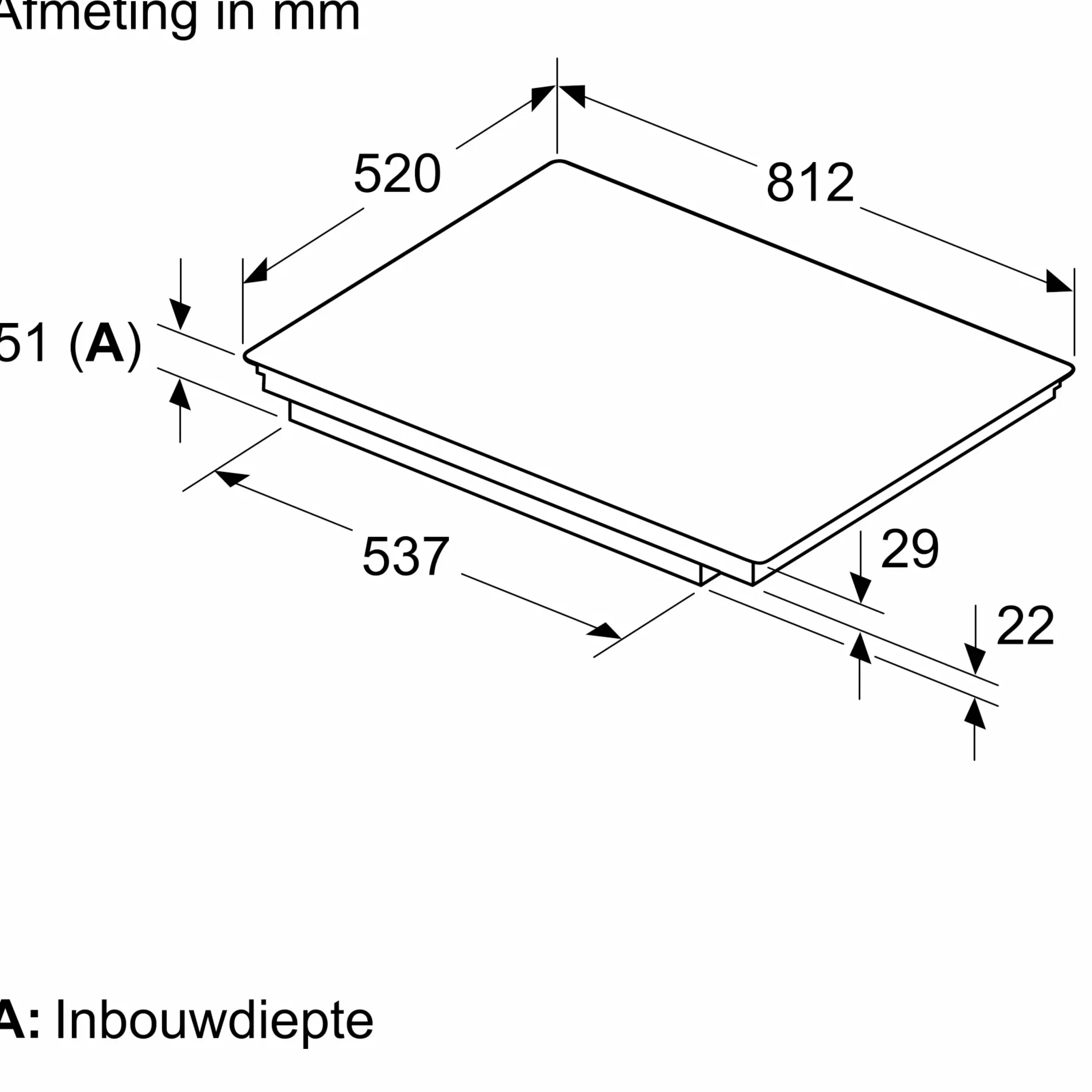 Serie 6 Inductiekookplaat met afzuiging 80 cm