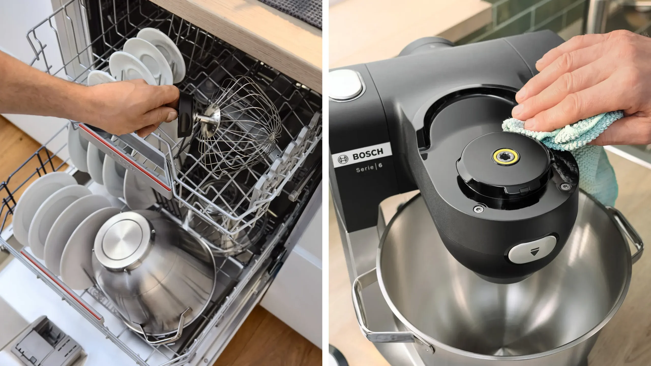 Serie 6 Keukenmachine met weegschaal en timer 1600 W Zwart, RVS
