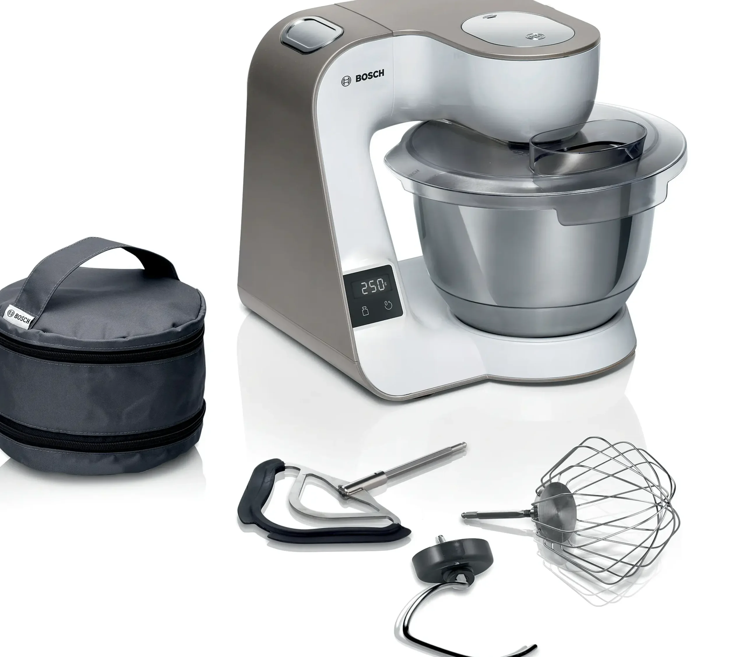 Serie 4 Keukenmachine met weegschaal en timer MUM 5 1000 W Wit, Champagne
