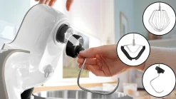 Serie 4 Keukenmachine met weegschaal en timer MUM 5 1000 W Wit, Champagne