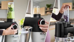 Serie 8 Keukenmachine met weegschaal en timer 1800 W Zilver, zwart