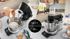 Serie 8 Keukenmachine met weegschaal en timer 1800 W Zilver, zwart