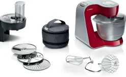 Serie 4 Keukenmachine MUM 5 1000 W Rood, Zilver