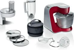 Serie 4 Keukenmachine MUM 5 1000 W Rood, Zilver