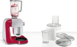Serie 4 Keukenmachine MUM 5 1000 W Rood, Zilver