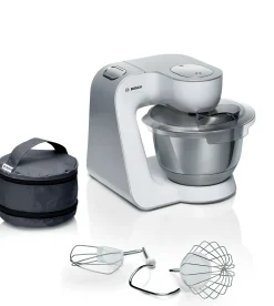Serie 4 Keukenmachine MUM 5 1000 W Wit, Zilver