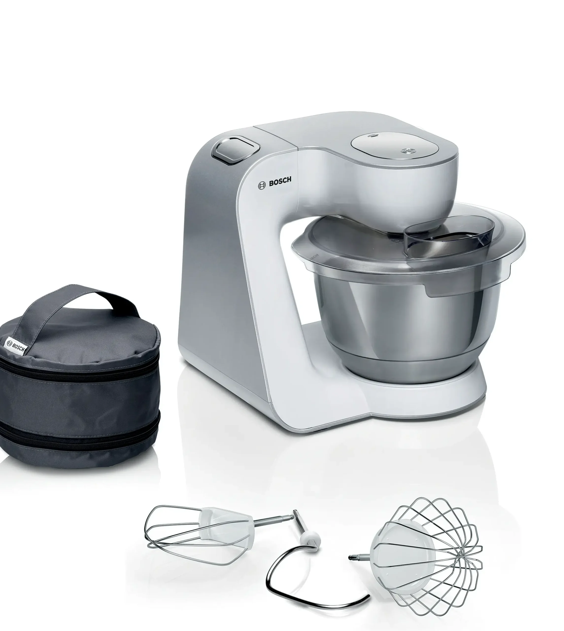 Serie 4 Keukenmachine MUM 5 1000 W Wit, Zilver