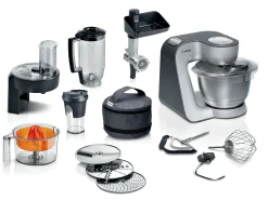 Serie 4 Keukenmachine MUM 5 1000 W Zilver, Donker zilver