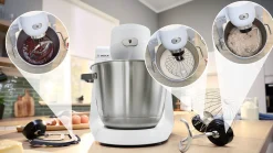 Serie 6 Keukenmachine 1600 W Wit, RVS