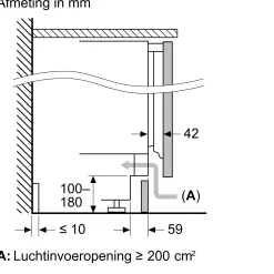 Serie 6 Onderbouw koelkast 82 x 59.8 cm Vlakscharnier met SoftClose